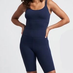 NWT Universal Standard Game Next to Naked Short Bodysuit Navy - XS (10-12)